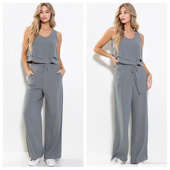 29 Linen Sleeveless Top and Pants Set - Picture 7 of 7